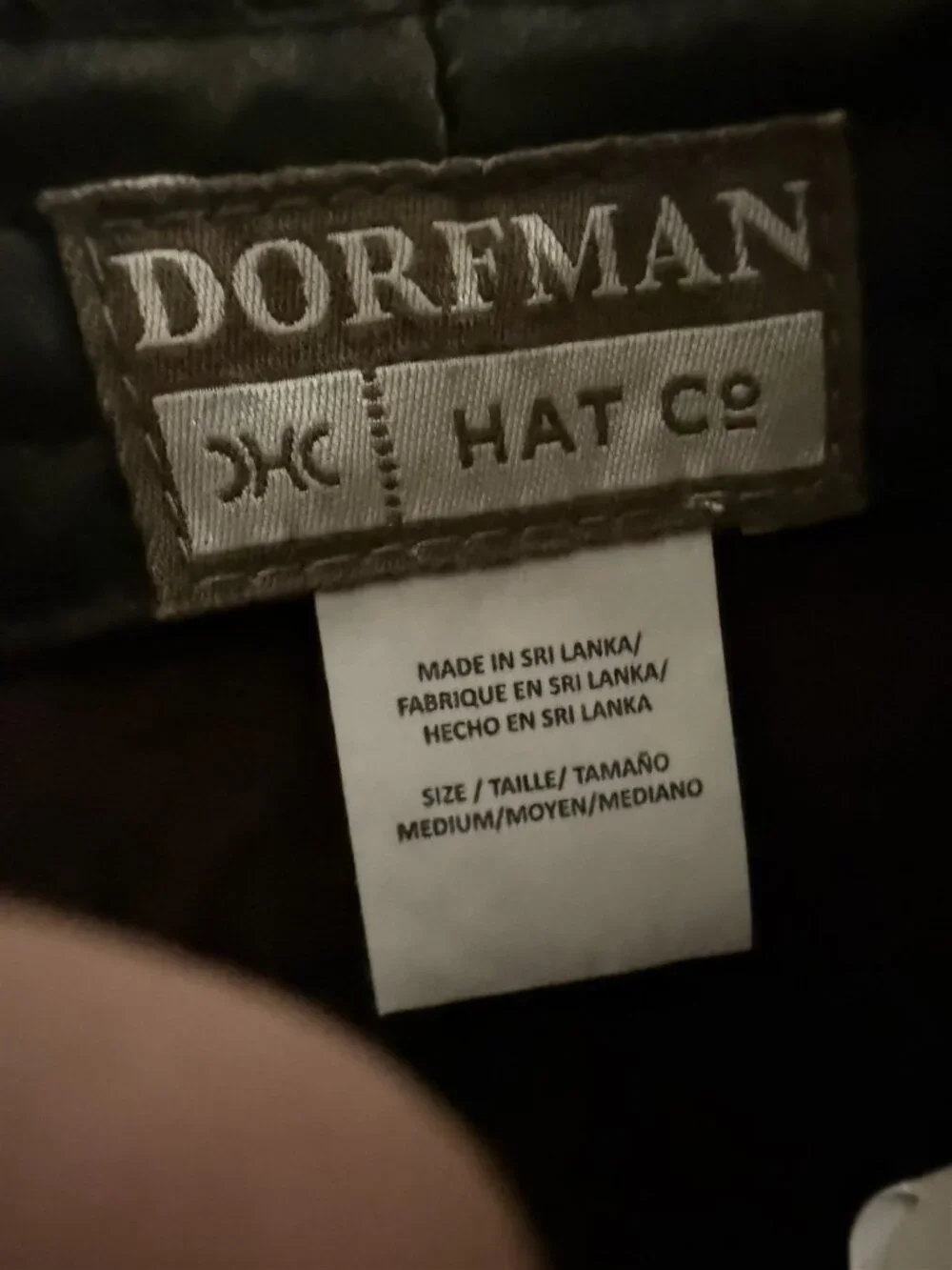 Dorfman Hat Co Mens Fedora Hat Weathered Cloth Brown Medium New